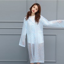 여성레인코트 투명 어른우비 여자비옷 땡땡이우비 여자우비 무지우비 여성비옷코트형 투명우비