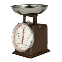 dulton 덜튼 가정용 주방저울 인테리어 계량 집꾸미기, 브라운 500g 높이 16cm