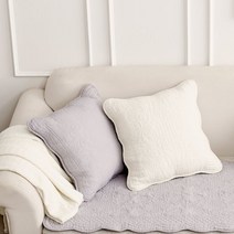 모두의러그 클래식 순면 워싱 쿠션커버 50x50, 베이지