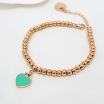 노이드비 써지컬스틸 촘촘볼체인 하트팔찌