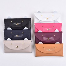 [천삼백케이] [레더키트] [가죽DIY키트] 천연사피아노 고양이캐릭터 필통만들기 1세트 7색, 사피아노, 블랙