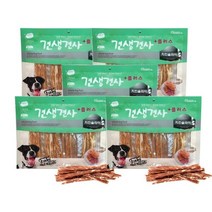 견생견사 플러스 대용량 간식 슬라이스 300g, 15개, 치킨