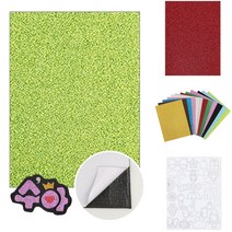 반짝이 펠트지 접착 235x315mm 글리터 펄 네임 핀 만들기 재료 부자재 원단 DIY 용품 공예, 빨강(bk19121765)