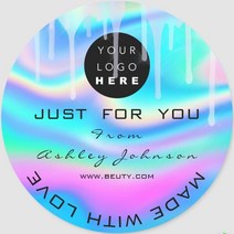 파티 100 Pcs 사용자 정의 맞춤형 흰색 스티커 로고 속눈썹 립 밤 립스틱 레이블 Lipgloss 튜브, 02 E1_03 5CM-100PCS