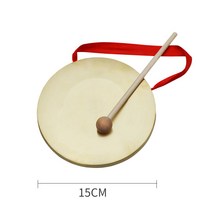꽹과리 풍물 국악 공연 소품 3구 반 타악기 심벌즈 풀세트, 징지름15cm합금도금