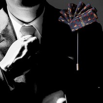 남자 브로치 BROOCH Ribbon 3 고급형 선물케이스 보증서 +무료배송