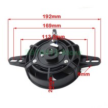200cc 250cc 300cc 오토바이 냉각 팬 120mm 먼지 구덩이 자전거 오토바이 ATV 쿼드 오일 쿨러 물 라디에이터 전기 12V