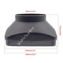캠핑카 카라반 트레일러 에어 디젤 주차 히터 부품용 공기 배출구 42mm 75mm 트럭 버스 Webasto 2KW 5KW, 7.5KW Single Hole 90mm
