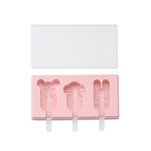 아이스크림머신 젤라또머신 만화 동물 재미 뚜껑 얼음 트레이가있는 올인원 스크림 실리콘, 임의의 색상