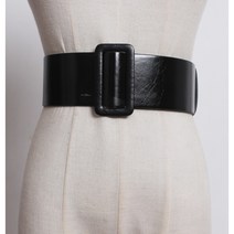 폭넓은 가죽 원피스 트렌치코트 벨트 와이드벨트 버클