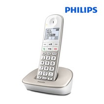 필립스 무선전화기 XL490 발신자표시 화이트, 단품