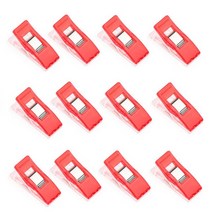 미싱기 호환용품 바느질 클립 다목적 플라스틱 공예 퀼트 바인딩 크로셰 뜨개질 안전 클램프 DIY 액세서, 02 Red_01 10Pcs