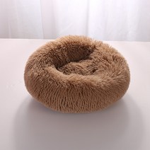강아지 산소방슈퍼 소프트 개 침대 플러시 고양이 매트 대형견 래브라도 하우스 라운드 쿠션 애완 동물 제, 07 Khaki1_03 60CM