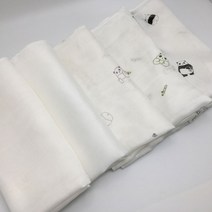국산 무형광 천연 밤부 손수건 대나무 100% 가제/엠보 10장