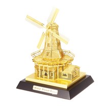 3D메탈빅골드 네덜란드풍차입체퍼즐건축모형, 단품, 단품