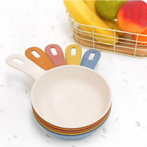 탄소창고 친환경 캠핑용 손편한 목재 앞접시 세트 5p, 1개