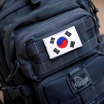 태극기 패치 맥포스 511 호환용 밀리터리 벨크로 자수 군인 한국 대한민국 태극기 와펜, 사막디지털