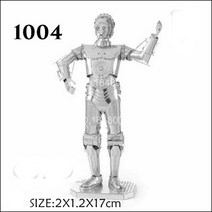 스타 워즈 3D 금속 퍼즐 R2D2 X 윙 파이터 밀레니엄 ATAT BB8 모델 키트 DIY 레이저 컷 조립 지그 소 성인, 04 빨간, 한개옵션1