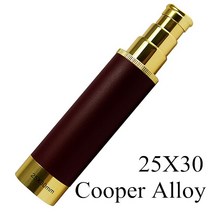 캠핑용 강력한 HD 단안 25x3 0/40/50mm 휴대용 망원경 캐리비안의 텔레스코픽 해적 Lll 야간 비전 해상, 01 25X30 Cooper Alloy