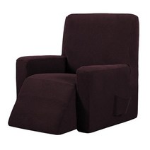 쇼파천갈이 3인용 4인용 여름 쇼파 소파 패드 덮개 천 커버 방수 탄성 안락 의자 의자 Wingback 의자 용 올인클루시브 마사지, 갈색