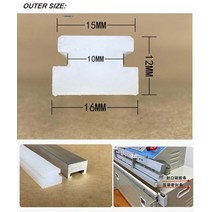 챔버형 진공 포장기 진공기 자동 외부 진공 포장기 실리콘 씰링 프레스 스트립 액세서리, 1m