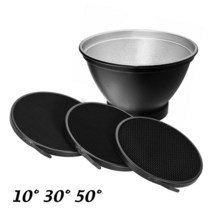 창뜨레 허니콤 탑다운 쉐이드 Andoer-210mm 엘린크롬 마운트 디퓨저 램프 쉐이드 디쉬 10-50 허니콤 그리