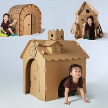 종이 골판지텐트 홈 유치원 수제 diy대형