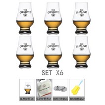 Glenlivet 글렌리벳 글라스 글랜캐런잔 위스키잔 샷잔, 6개
