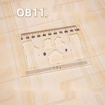 OB11 인형 옷 아크릴 패턴 DIY 도안 템플릿 오비츠옷 만들기 패턴자, ob11(cm)
