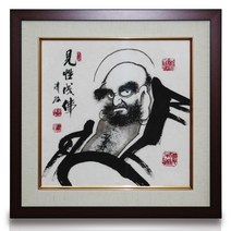 청곡 화백 달마도 견성성불 풍속화 민화 동양화 개업선물 집들이 매트 액자 그림 선물 전시