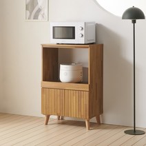 데코라인 타링 600 전자레인지 밥솥 선반 렌지다이 렌지대, 멀바우