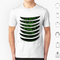 코딩로봇 코튼 티셔츠 내장 DIY S-6xl 제로 원 디지트 프로그래밍 컴퓨터 소프트웨어 해커 로봇 알고리즘, 02 M-Tee-White_05 XXL