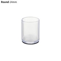 고무캡 패드 사각형 의자 다리 모자 테이블 발 먼지 바닥 보호대 양말 파이프 가구, 14mm 라운드