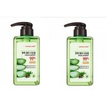 [헤베니케] 편백 멀티 수딩젤 (500ml) + 사은품 : 휴대용 편백 바디로션 및 샴푸 10개 (피부진정 및 관리 편백 피톤치드 알로에 베라잎즙 99% 함유 히노끼 수딩젤), 2개