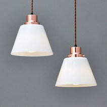 LED 식탁등 하우스 2등 펜던트 카페 매장조명, 밀크