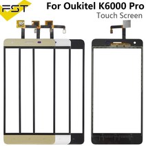 터치패널 OUKITEL K6000 Pro 터치 스크린 유리 패널 5.5 인치 센서 렌즈 도구 접착제, Gold with Tools