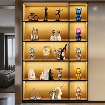 피규어 장식장 LED 아크릴 케이스 전시 조명 15개용, 9개용