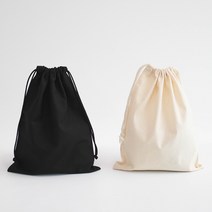 야나 광목 파우치(면 파우치) 코튼파우치 복조리파우치 복주머니 복조리백 가방부자재, 대-아이보리, 1개