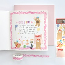 모모팝 모모스티커 러블리베어 일상2 스티커, 선택완료, 버스