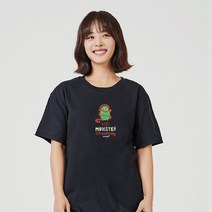 키밍 몬스터 트리 크리스마스 그래픽 반팔티 캐쥬얼
