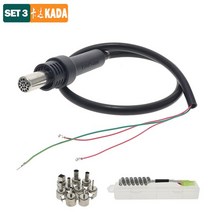 KADA-850 852 시리즈 히트건 핫 에어 디솔더링 건 핸들 에어 펌프 모델 핫 에어 솔더링 스테이션 3 와이어 핸들 교체, [06] 850 C 25, [01] 110 볼트, 1개