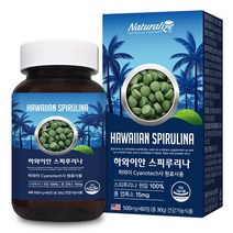 네추럴라이즈 하와이안 스피루리나 500mg 60정 4통 4개월분 Spirulina 100% 하와이산 하와이 스피루니나 스피루나