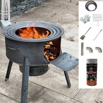 화덕 화로대 캠핑 가정용 미니 숯불 화로 불멍 야외 바베큐 옛날 아궁이 전원주택 마당 시골