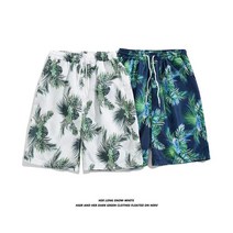 M-3XL 비치 반바지 남성 하와이 휴가 스타일 반바지 캐주얼 편안한 꽃 반바지 K1114