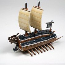 3D 입체퍼즐 거북선 종이 우드락 모형 제작 만들기