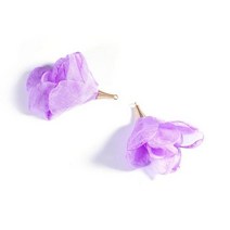 프린지 부자재 패브릭 실크 새틴 메쉬 꽃 술 수제 아펜던트 태슬 귀걸이 참 펜던트 DIY 쥬얼리 제작 결과 10 개