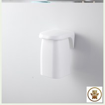 스텐벽걸이선반 자기흡입 칫솔컵 걸이식 진열장 양치 세수 심플 가정용 커플 치통 1755422166, 화이트