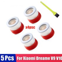 AI멀티 클린샤오미 Dreame V9 V9B V10 가정용 무선 핸드 헬드 지능 청소기 액세서리 Hepa 필터 롤러 브러시, 12 5Pcs