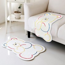 곰이 인테리어 발매트 x 사은품 욕실매트 65 매트 크레용 발매트 러그 욕실매트 곰돌이발매트 미니 40cm