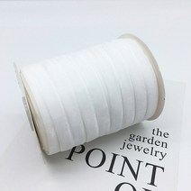 [29색] 10mm 벨벳 리본끈 단면 테이프 머리띠 공예 악세사리 마스크스트랩 재료 1마, 29. 화이트